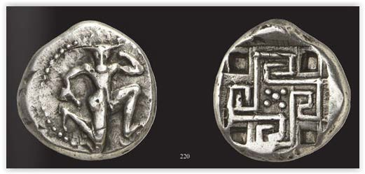 Νομίσματα Κνωσού Οι απεικονίσεις του νομίσματος προέρχονται από τον διασημότερο μύθο της Κνωσού, αυτόν του Μινώταυρου και του Λαβύρινθου.