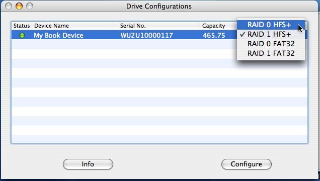 7 WD RAID Manager για Mac Το WD RAID Manager είναι ένα εργαλείο που έχει σχεδιαστεί για να σας βοηθήσει στην εύκολη διαχείριση του συστήματος RAID, όπως στην αλλαγή της ρύθμισης των παραμέτρων RAID