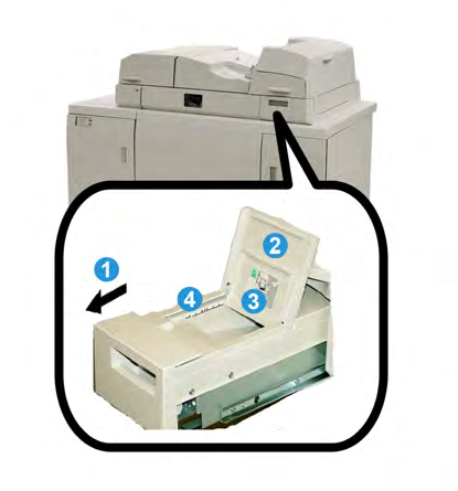 Επαγγελματικό βιβλιοδετικό (Perfect Binder) Δίσκος συμπλήρωσης με κόλλα Διαβάστε τα παρακάτω πριν εκτελέσετε αυτή τη διαδικασία: Η κόλλα μπορεί να αναπληρωθεί ενώ το βιβλιοδετικό είναι σε λειτουργία.