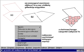εργαλεία τα οποία επιτρέπουν στο μαθητή να μελετήσει την έννοια της διατήρησης της επιφάνειας μέσα από πολλαπλές αναπαραστάσεις της, όπως ύστερα από τεμαχισμό και ανασύνθεση (εργαλεία κάτω από τον