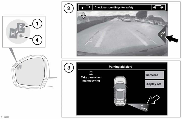 Σύστημα υποβοήθησης στάθμευσης με ηχητικό σήμα ΑΝΙΧΝΕΥΣΗ ΚΥΚΛΟΦΟΡΙΑΣ ΟΠΙΣΘΕΝ Το σύστημα ανίχνευσης κυκλοφορίας όπισθεν (RTD) συμπληρώνει αλλά δεν αντικαθιστά τον ασφαλή τρόπο οδήγησης, την
