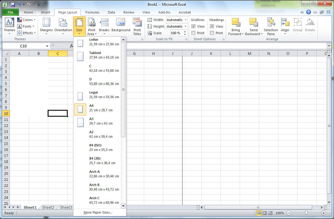 5. Επιλέξτε Features ( υνατότητες) > Print document on (Εκτύπωση εγγράφου σε) για προσαρμογή της κλίμακας του εγγράφου σε ένα συγκεκριμένο μέγεθος.