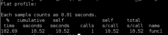 gprof -Pfunc1 -b test_gprof gmon.