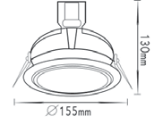 76 ΚΟΝΣΟΛΕΣ, ΣΠΟΤ ΕΞΩΤΕΡΙΚΑ & ΕΠΙΤΟΙΧΙΑ CONSOLES, OUTDOOR & WALL SPOTLIGHTS ΧΩΝΕΥΤΟ ΦΩΤΙΣΤΙΚΟ ΚΙΝΗΤΟ / RECESSED MOVABLE LIGHTING FIXTURE ME1080TCW / G8,5 31.00 ME1080TC / G8,5 34.