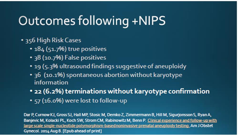 Μη επεμβατικός προγεννητικός έλεγχος - Non invasive prenatal testing (NIPT) Διαγνωστική