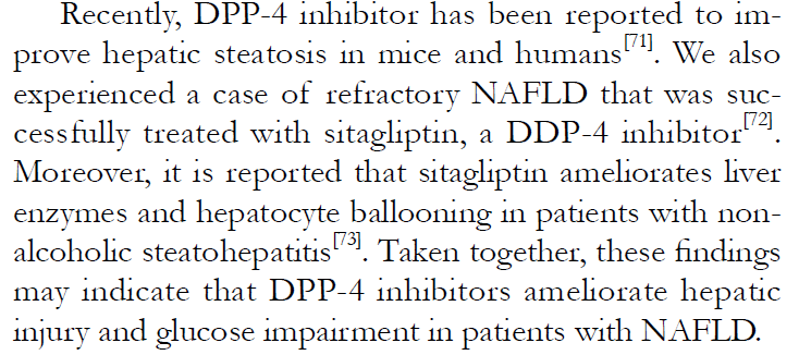 Αναστολείς DPP-4 και ηπατική νόσος Έχει παρατηρηθεί: Αύξηση των επιπέδων του DPP-4 κατά τη λοίμωξη του ιού της ηπατίτιδας C που οδηγεί σε διαταραχή του μεταβολισμού της γλυκόζης Αύξηση των επίπεδων