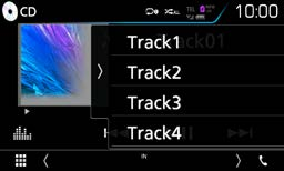 CD/Αρχεία Ήχου και Εικόνας/iPod/Εφαρμογές Βασική λειτουργία Μουσικής / Βίντεο Οι περισσότερες λειτουργίες μπορούν να ελεγχθούν από την οθόνη ελέγχου πηγής και την οθόνη αναπαραγωγής.