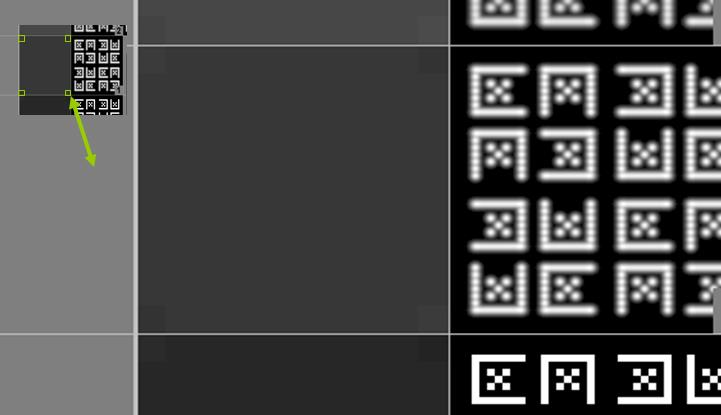 Luminance Response Δεκαέξι επίπεδα φωτεινότητας με τιμές pixel που κυμαίνονται από 8-248 για την αξιολόγηση της απόκρισης φωτεινότητας.