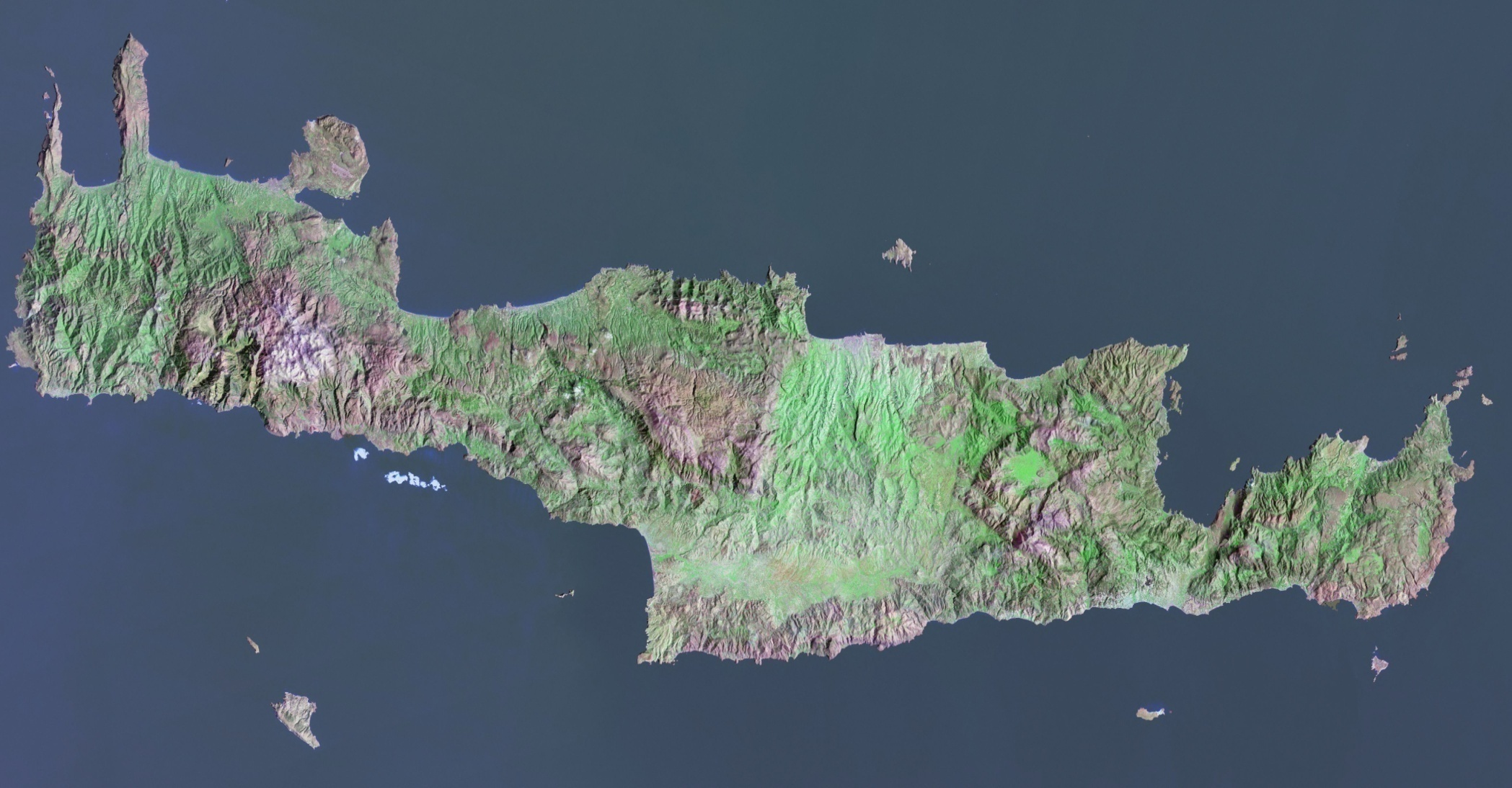 Ανάγλυφο της Κρήτης Total area: 8,300 km 2