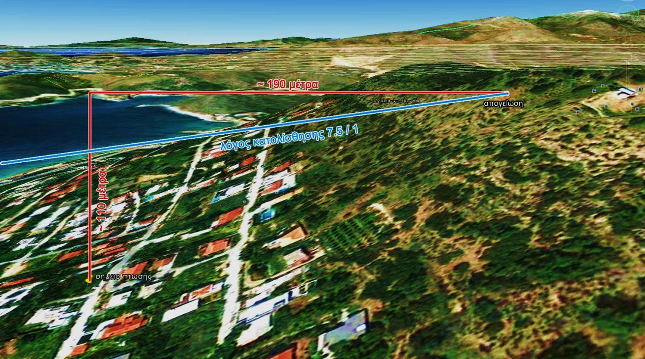 Ο χώρος βρίσκεται πλησίον την κορυφογραμμής υψώματος που βρίσκεται σε απόσταση περίπου 100 m ανατολικά του οικισμού Αλθέα και σε υψόμετρο περίπου 180 m από την επιφάνεια της θάλασσας με συντεταγμένες
