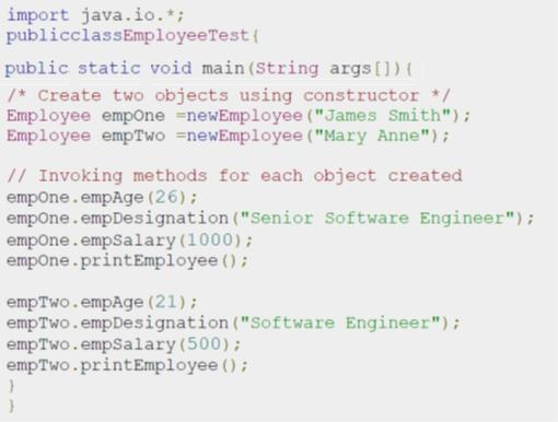 Java: Παράδειγμα: Κλάση Υπάλληλος