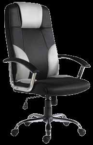 pohodlné sedenie 99,- KANCELÁRSKÉ KRESLO Brent Kancelárske moderné, elegantné a veľmi pohodlné synchrónne kožené kreslo z kvalitnej usňovej kože v dotykových častiach kresla Kreslo je výškovo