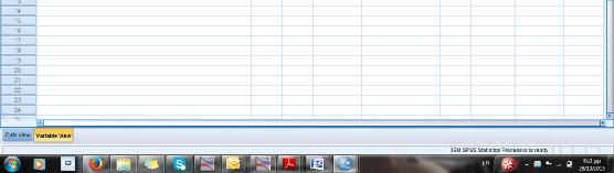 Grid lines : εμφάνιση απόκρυψη περιγραμμάτων κελιών Value labels : εμφάνιση απόκρυψη labels Data με βασικές εντολές: Insert case : εισαγωγή νέας γραμμής Insert variable : εισαγωγή νέας στήλης Got to