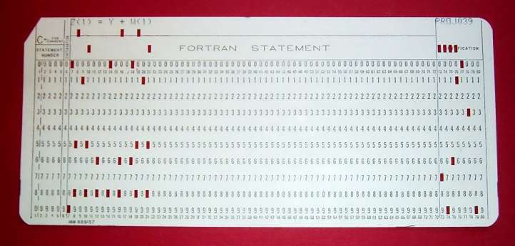 Η γλώσσα FORTRAN Γλώσσα FORTRAN σε διάτρητη
