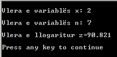Funksionet 357 cin >> n; z=x/3+2*shumaf(n,x); cout << "\nvlera e llogaritur z=" << z << "\n\n"; // Nënprogrami shuma double shumaf(int n,float x) double s; int k; s=0; for (k=1;k<=n+1;k++)