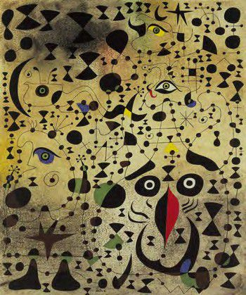 J. Miro, "The beautiful bird revealing the Unknown to a pair of Lovers", MoMA, 1941 Andre Polack,
