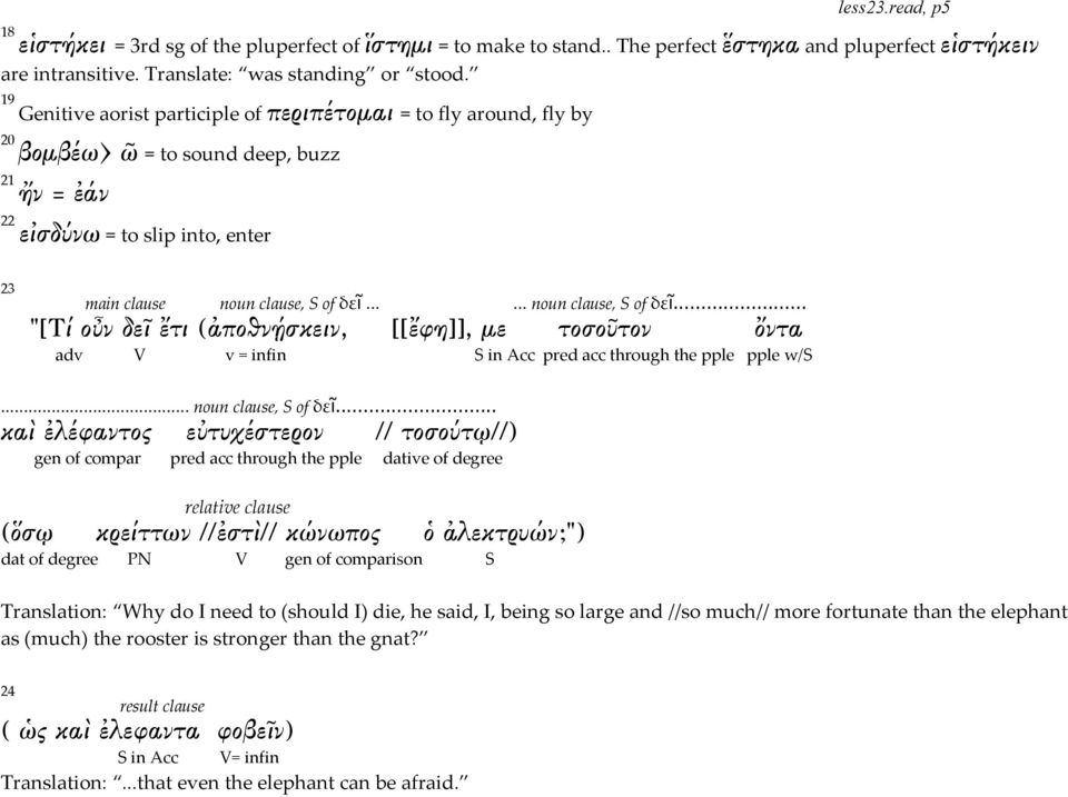..... noun clause, S of δεῖ.