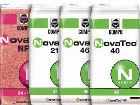 NovaTec NovaTec λιπάσματα με παρεμποδιστή νιτροποίησης Κοκκώδη λιπάσματα Τύποι με πλήρη σύνθεση και ιχνοστοιχεία Αζωτούχα Λιπάσματα με