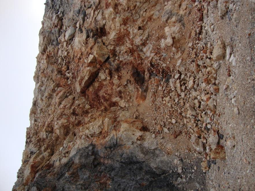 Εικόνα 4.4:Θέση δειγματοληψίας μητρικού πετρώματος (Μ2).