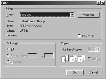 1. Επιλέξτε Print Setup (Παράμετροι εκτύπωσης)ή Print (Εκτύπωση) από το μενού File (Αρχείο) του λογισμικού της εφαρμογής σας.