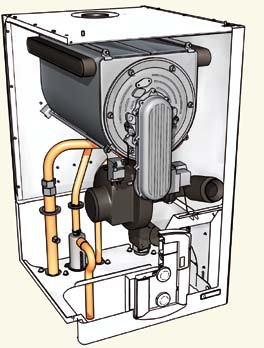 TALIA GREEN SYSTEM HP 45-65 ΕΞΑΡΤΗΜΑΤΑ Πρωτεύων θερμικός εναλλάκτης και θάλαμος καύσης από ανοξείδωτο χάλυβα Εκκένωση καυσαερίων Καυστήρας προανάμειξης με διαμόρφωση και χαμηλή εκπομπή NOx