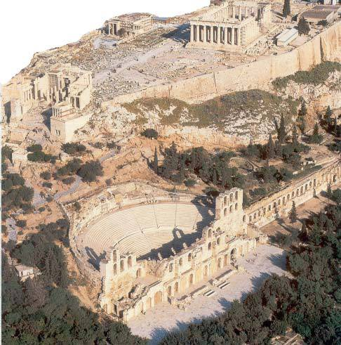 Α. ΟΙ ΕΛΛΗΝΕΣ ΚΑΙ ΟΙ ΡΩΜΑΙΟΙ Το ρωμαϊκό Ωδείο του Ηρώδη του Αττικού, κάτω από την Ακρόπολη της αρχαίας Αθήνας