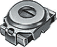 TRIMMERS, Surface Mount, 2mm MURATA type TZV2 A range of surface mount, ceramic trimmer capacitors with a funnel shaped metal case to enable in-process automatic adjustment.