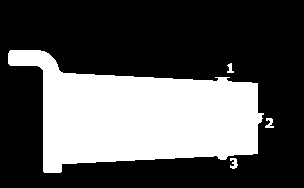 Κλείνοντας την γραμμή Close Δίνοντας το εφαπτομένη Direction o Πάχος, δυνατότητα να δωθεί το μισό Halfwidth ολόκληρο Width το πάχος, ολοκληρου μέρους της γραμμής ή και διαφορετικά στην αρχή και στο