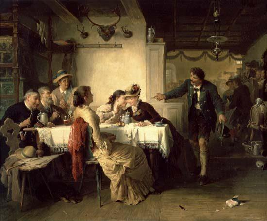 Α. Ο μεθυσμένος κόπανος (Peter Buamgartner, 1834-1911) Β.