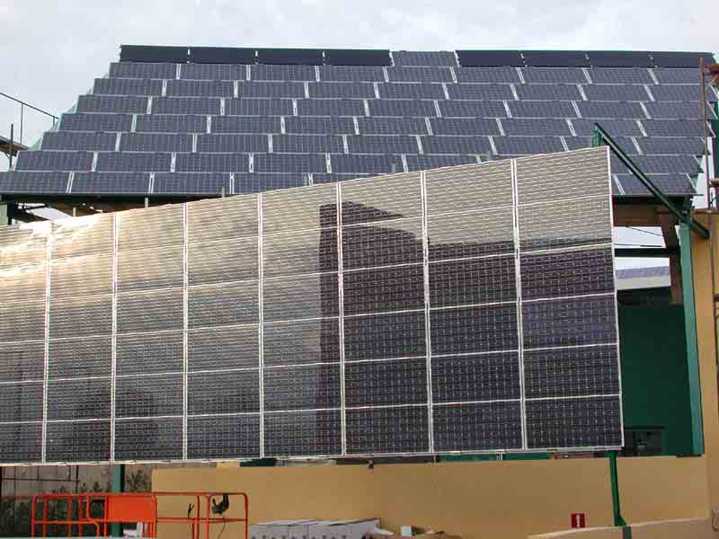 Έργο ΚΑΠΕ 40 kwp PV in various instalaltion schemes (roof mounted,