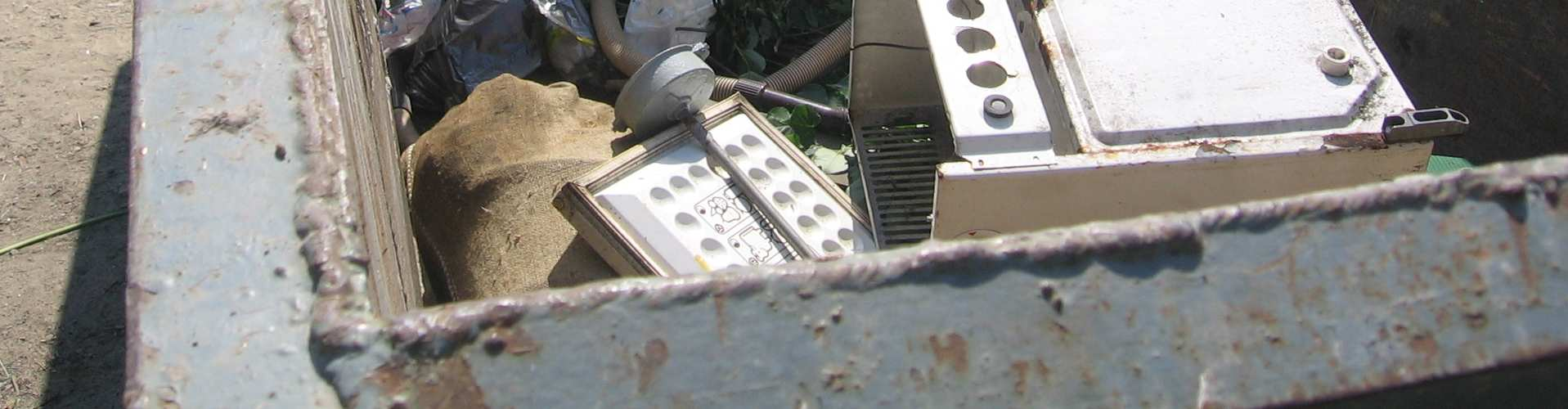 Foto č.2 Sortiment odpadu likvidovaný pomocou veľkokapacitných kontajnerov jednoduchým vyvezením na skládku KO vo Sverepci.