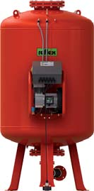 expanzné automaty s kompresorom komponenty reflexomat reflexomat expanzný automat, udržiavanie tlaku v sústave pomocou kompresora, pre vykurovacie sústavy a cladiace sústavy do 120 C scválené v