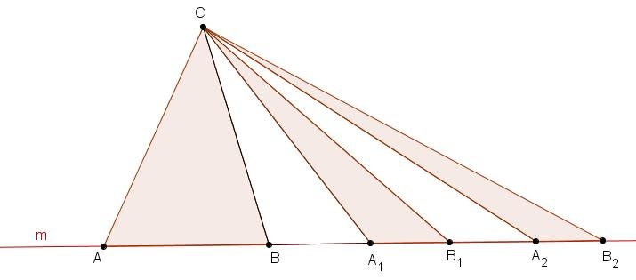 7. Na obrázku sú trojuholníky so spoločným vrcholom C, protiľahlé