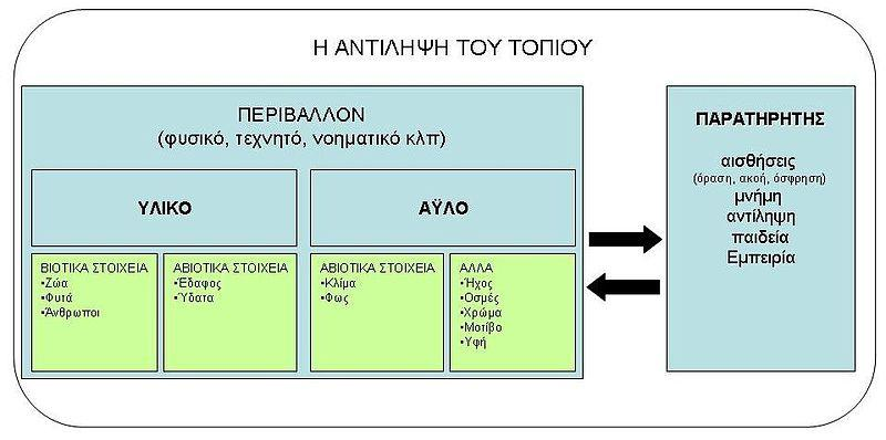 Σνπίν : Απνηειεί θάζε δπλακηθφ ζχλνιν ησλ κνξθψλ, ηνπ κνηίβνπ, ησλ ρξσκάησλ, ησλ ήρσλ, βηνηηθψλ θαη κε βηνηηθψλ παξαγφλησλ θαη ζηνηρείσλ ηνπ πεξηβάιινληνο πνπ κεκνλσκέλα ή αιιειεπηδξψληαο ζε