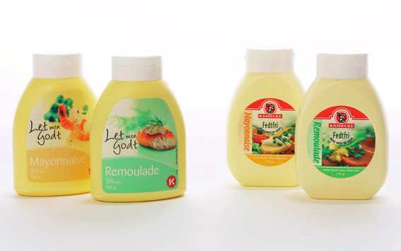 Remoulade og mayonnaise Indholdet af fedt skal højst være 5 g/100 g Remulad