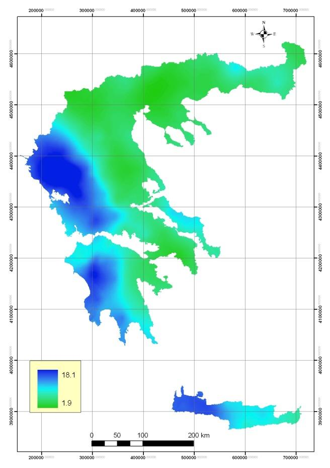 Αναγωγή μέσου CN για ξηρές και υγρές συνθήκες Για την εκτίμηση της τιμής του CN που αναφέρεται σε ξηρές (τύπου Ι) και υγρές (τύπου ΙΙΙ) συνθήκες αρχικής εδαφικής υγρασίας, συναρτήσει της τιμής CN II,