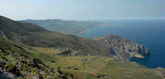 περιοχή διασχίζεται από απόκρημνες χαράδρες, έχει όμως και οροπέδια, καθώς και πολλές μισγάγγειες όπου διατηρούνται αξιόλογες συστάδες Σφενδαμιών (Acer sempervirens).