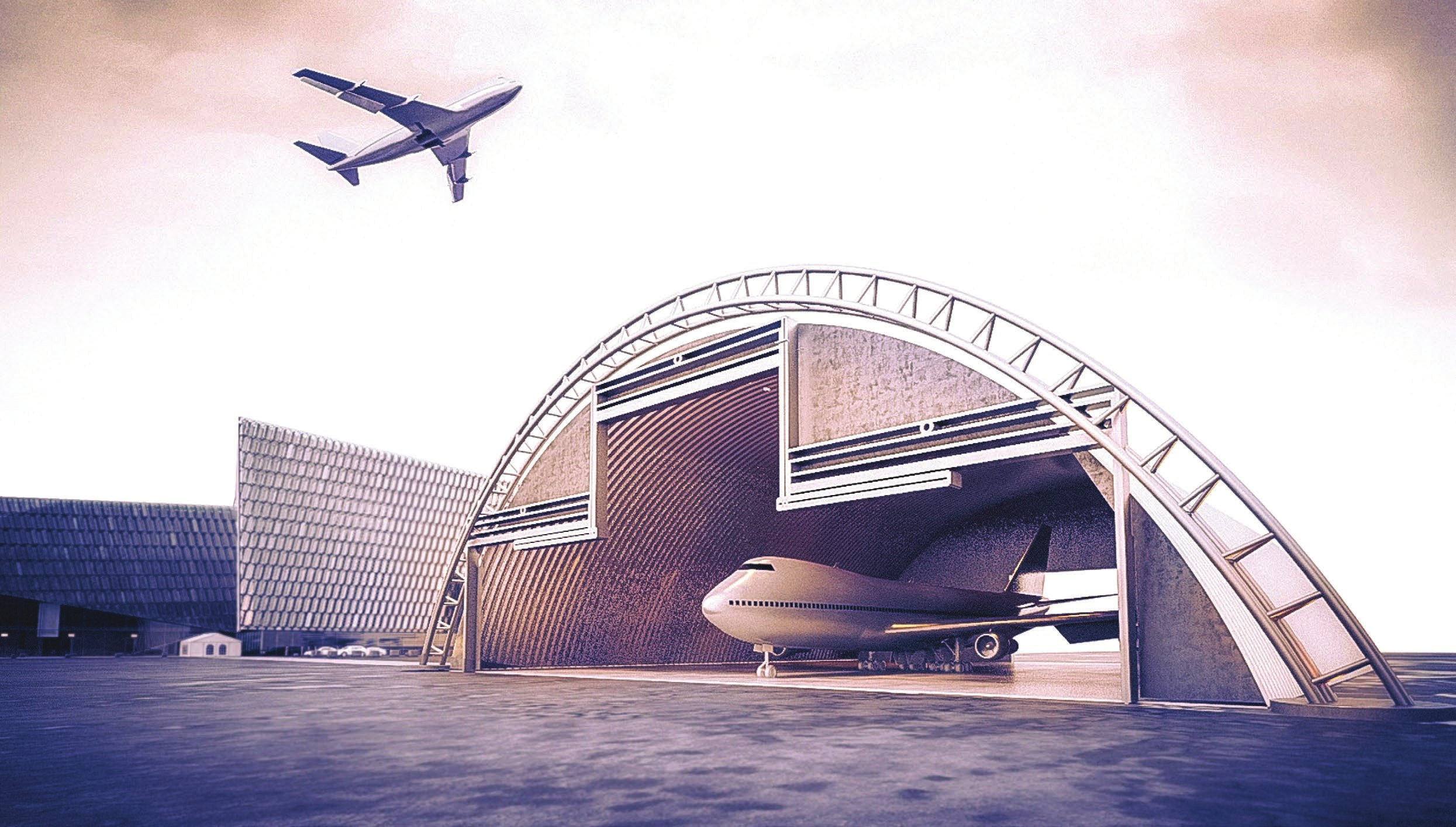 Arch Steel Technology profile: Arches are made of Galvalume Plus. An American patent technology - combination of Zinc and Aluminum (45% and 55%) which offers 85% heat reflectance.