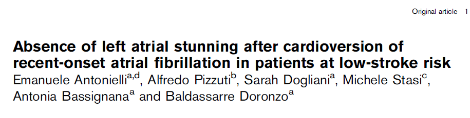 Methods 56 patients Group 1: 32 clinically stable patients who were admitted to the Emergency Department < 48 h duration AF,