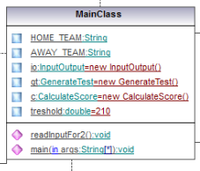 6.2.11 Κλάση MainClass Στην κλάση MainClass περιέχεται η μέθοδος main από την οποία τρέχει το πρόγραμμα.