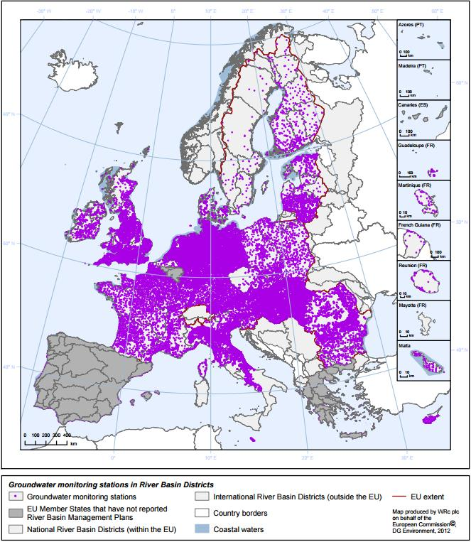 Σταθμοί Παρακολούθησης υπόγειων υδάτων http://ec.europa.