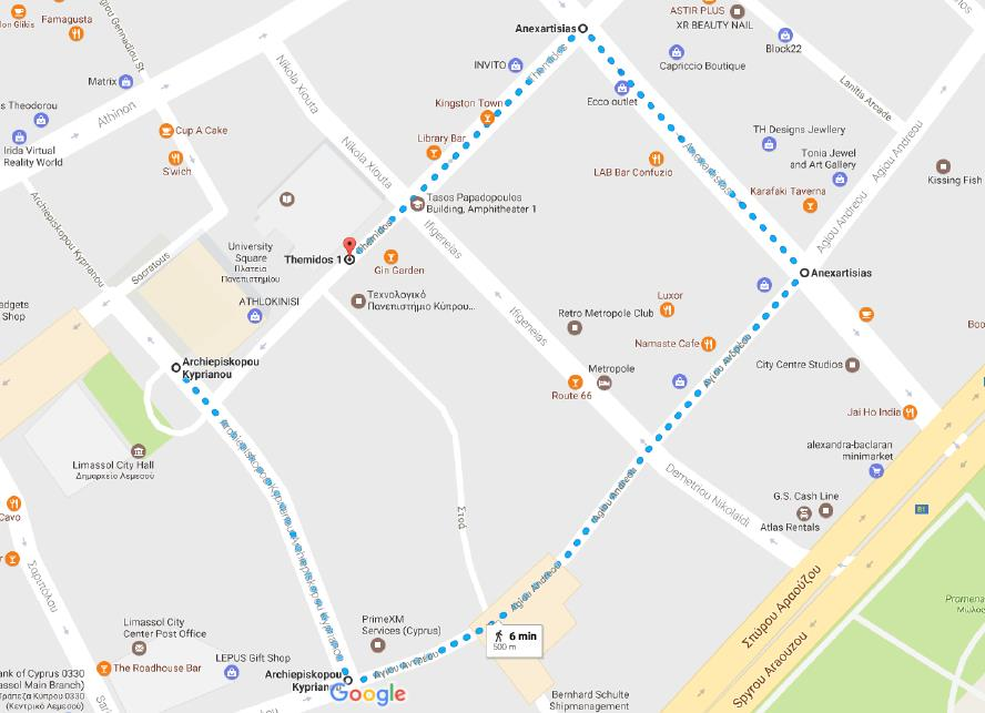 Χάρτης 2: Αφετηρία / Τερματισμός