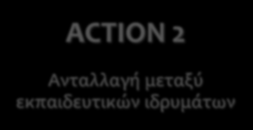 ΔΡΑΣΕΙΣ ΤΟΥ ΠΡΟΓΡΑΜΜΑΤΟΣ ACTION 1 Διαπανεπιστημιακά διατμηματικά προγράμματα