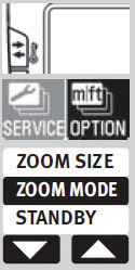 11 Μενού OPTION 11.1 Modeling light Το Modeling light είναι ένα υψηλής συχνότητας στροβοσκοπικό φλας. Δημιουργεί την εντύπωση ενός ημι-μόνιμου φωτισμού για μία διάρκεια περίπου 3 δευτερολέπτων.