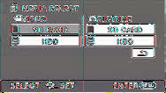 Επιλογή μέσου εγγραφής [SDR-T70]/[SDR-H100]/ Μπορείτε να ορίσετε μέσο εγγραφής για τις φωτογραφίες και τα βίντεο στην Κάρτα SD, την ενσωματωμένη μνήμη ή τον HDD. Επιλέξτε το μενού.
