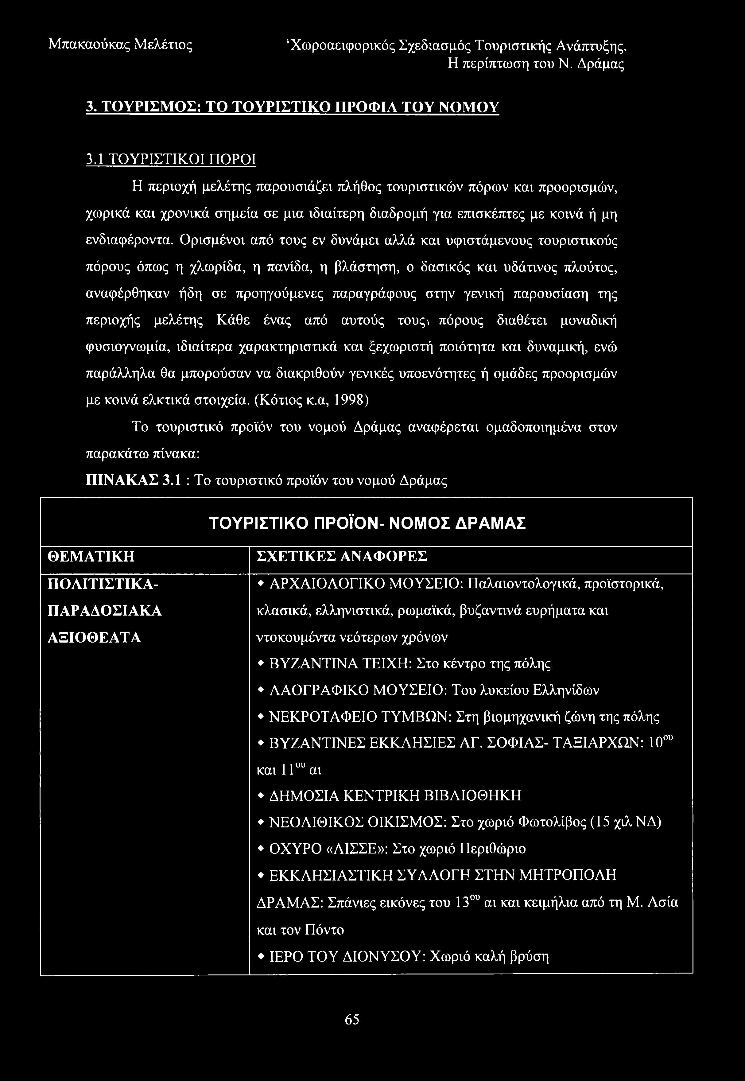 3. ΤΟΥΡΙΣΜΟΣ: ΤΟ ΤΟΥΡΙΣΤΙΚΟ ΠΡΟΦΙΛ ΤΟΥ ΝΟΜΟΥ 3.