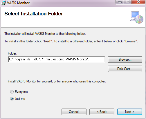 2 ΟΔΗΓΙΕΣ VASIS MONITOR 2.1 Εγκατάσταση Η εγκατάσταση του VASIS Monitor ξεκινάει κάνοντας διπλό κλικ στο setup.exe του προγράμματος (Εικονα 1).