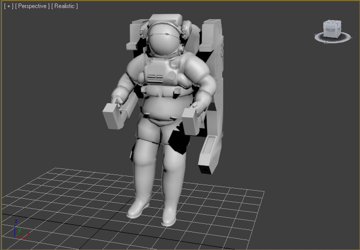 Εικόνα 9: Ολοκληρωμένο mesh στο 3ds Max 2012 (μοντέλο από το Google 3D Warehouse) Στα παιχνίδια είναι υψίστης σημασίας για ένα δημιουργό να καταλάβει την σπουδαιότητα του αριθμού των πολυγώνων