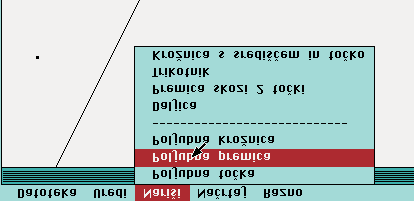 c) Nariši in označi daljico AB. Kako narišemo daljico? Uporabimo ukaz Nariši Daljica. Če želimo narisati daljico, potrebujemo dve točki, krajišči daljice.