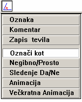 2. naloga: a) Nariši trikotnik in označi oglišča.